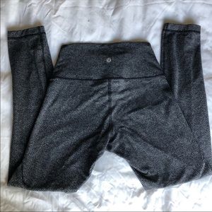 Lululemon Herringbone Wunder Under 7/8 Leggings